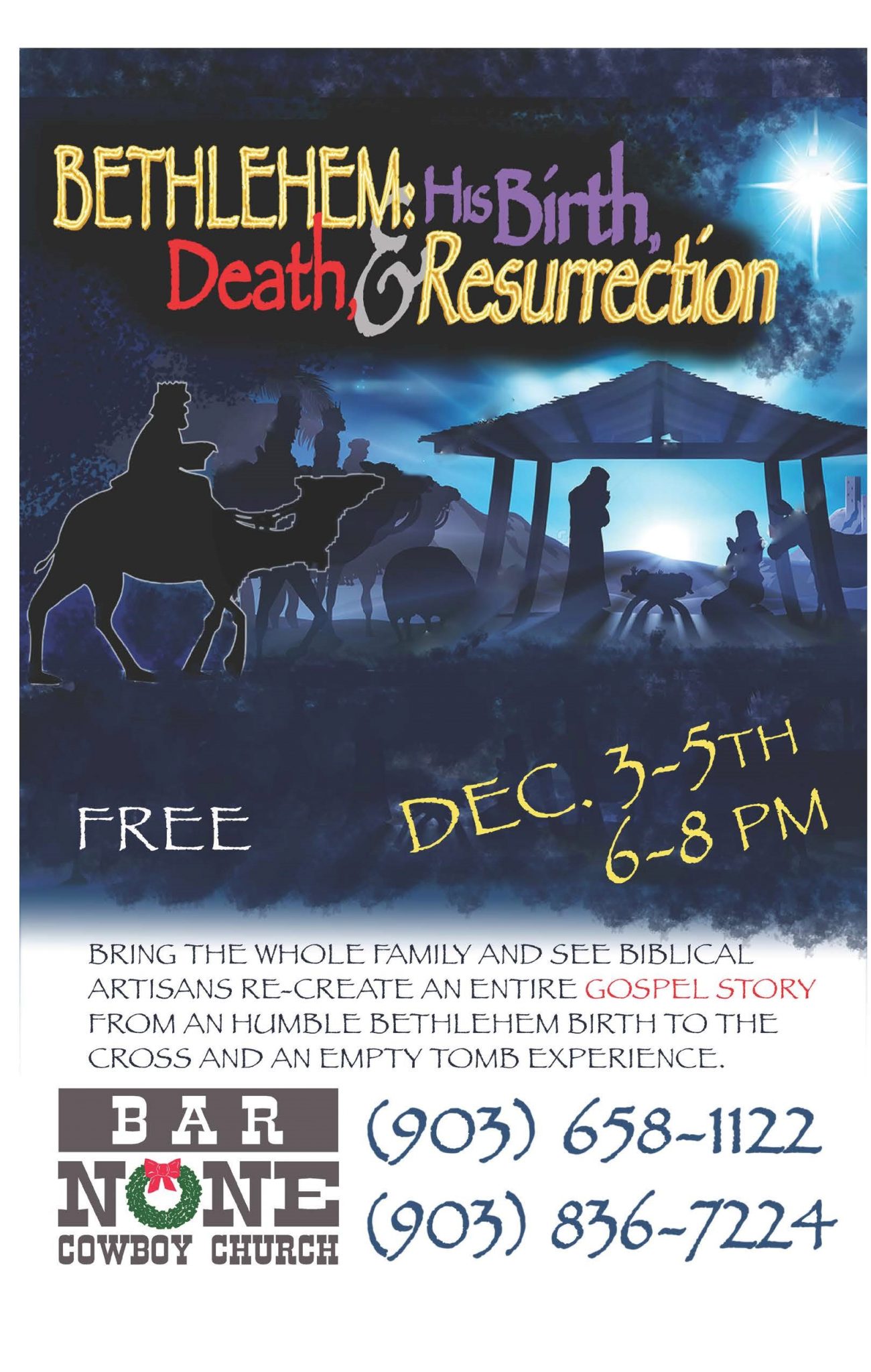 Walk Through Bethlehem AFCC Cowboy Church Event Calendar
